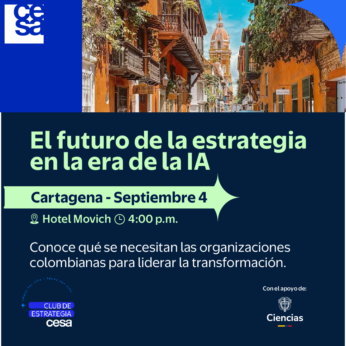 The Future of Strategy and Innovation in the Age of AI - CESA in Cartagena