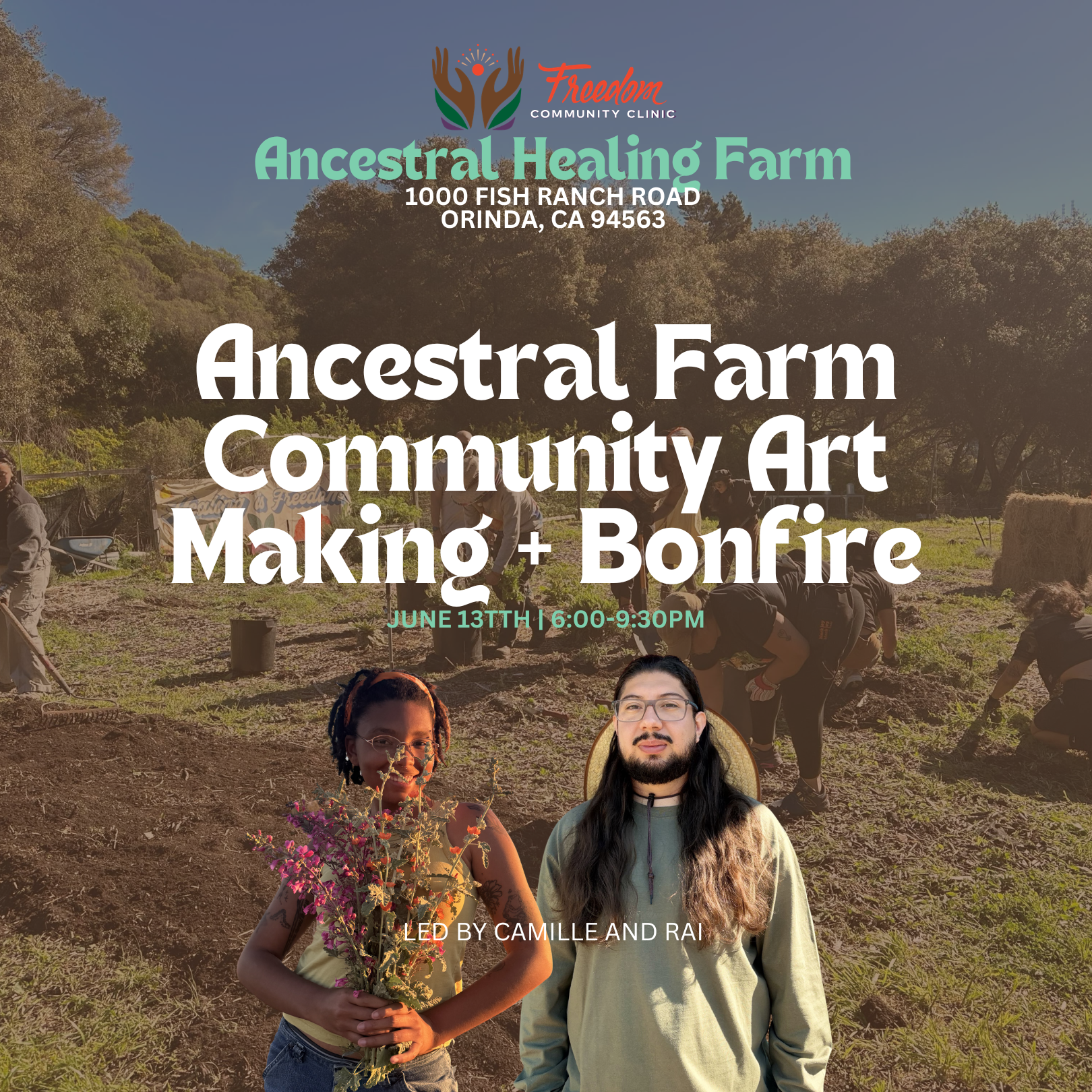 Cover art for #Ancestral Farm Community Art Making + Bonfire — 1000 Fish Ranch Rd