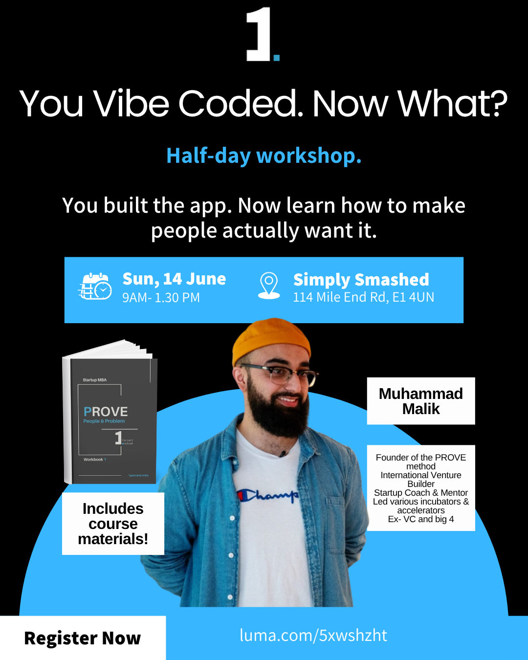 You Vibe Coded. Now What? Workshop + community launch.