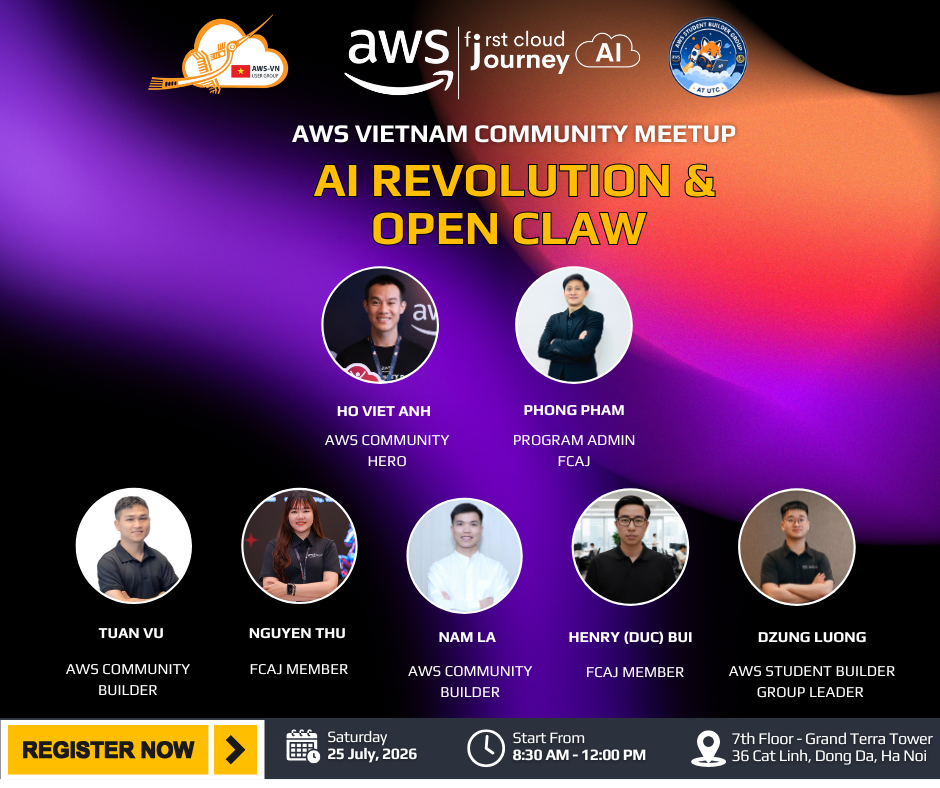 AWS VIETNAM COMMUNITY MEETUP