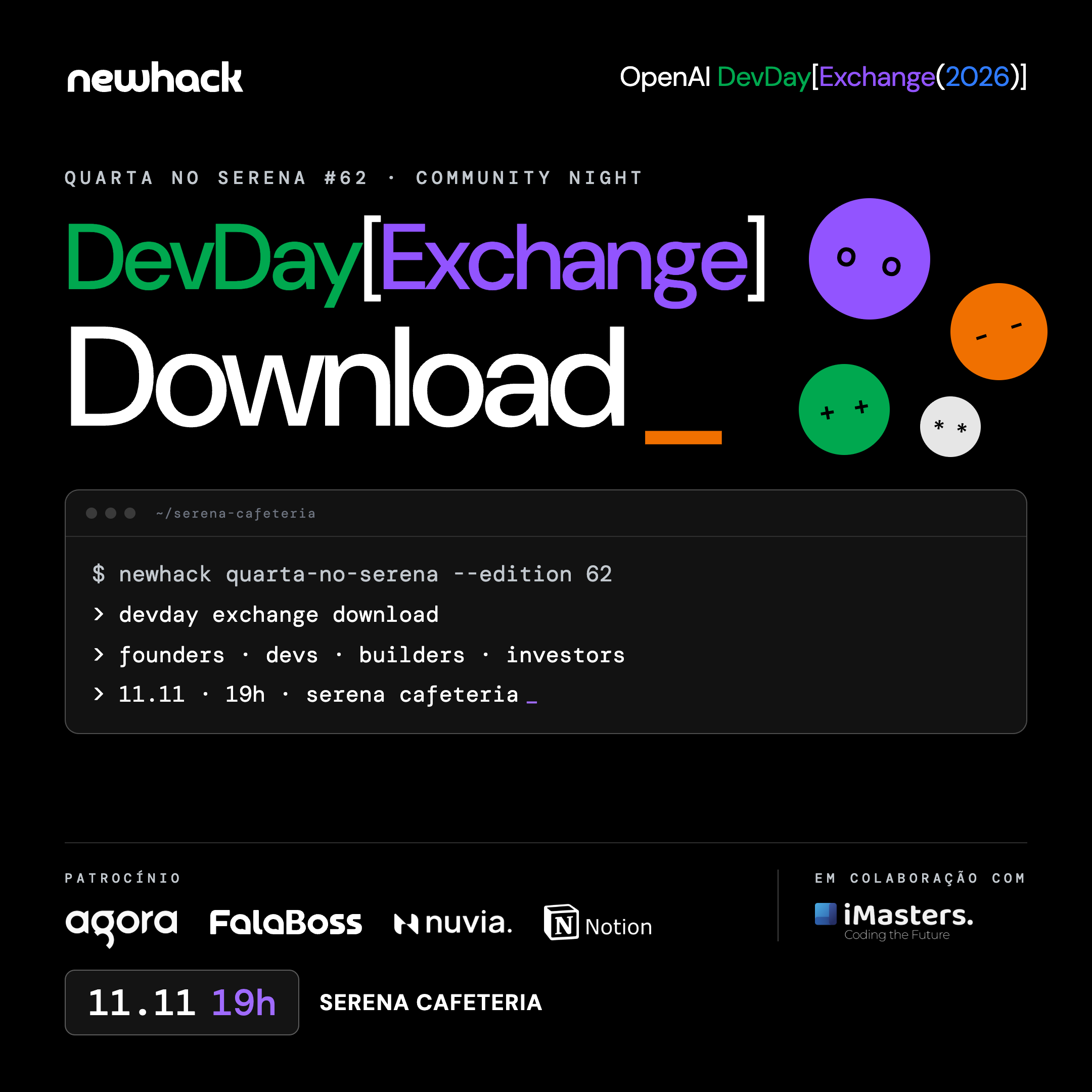 Quarta no Serena #62 | DevDay Exchange Download com Laura Napoles