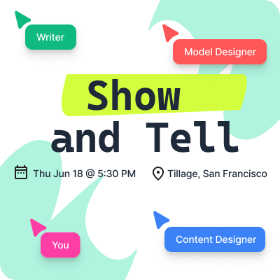 Cover art for #Content Design — Show and Tell — Tillage