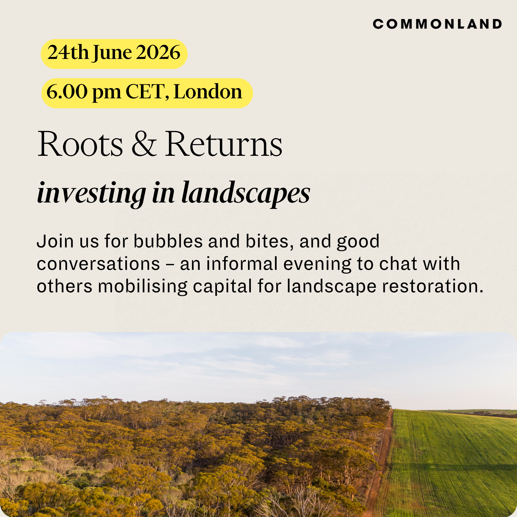 Roots & Returns; investing in landscapes