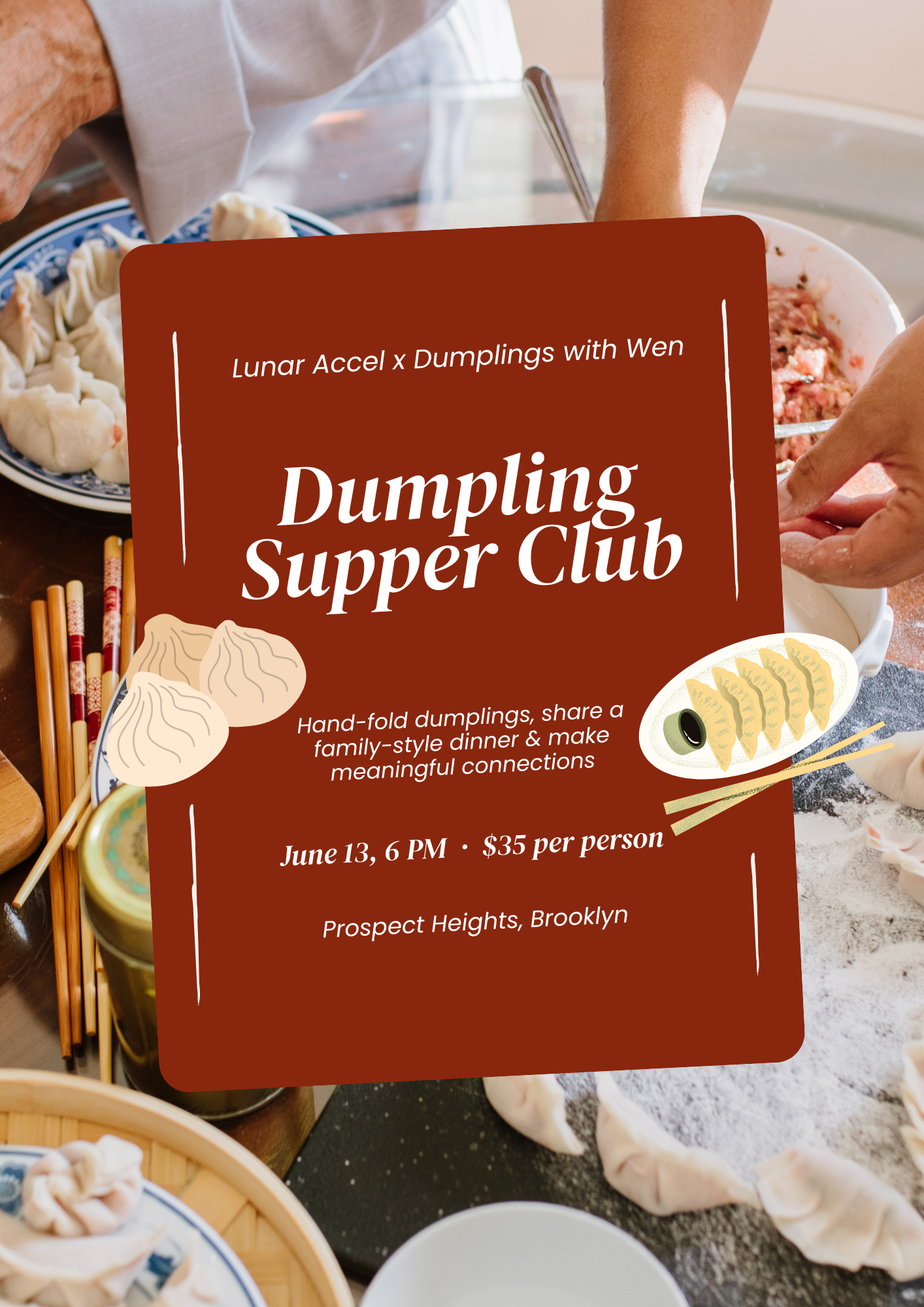 Cover art for #Lunar Accel x Dumplings with Wen 🥟 — Brooklyn, NY