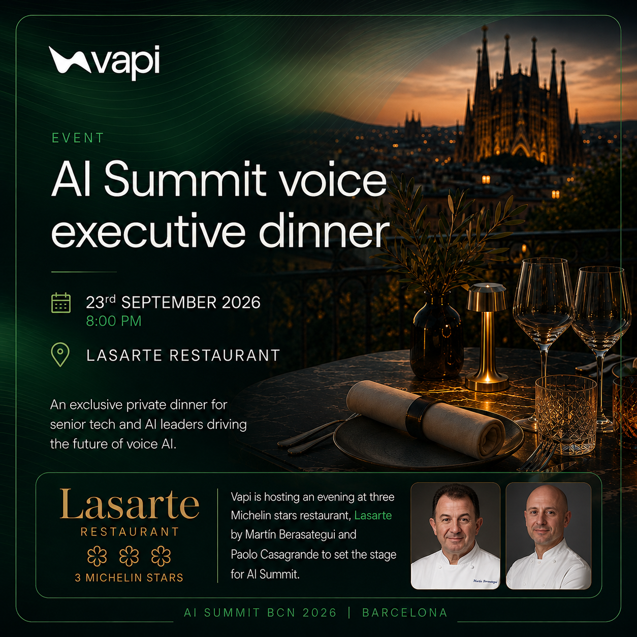 AI Summit BCN: Voice AI executive dinner