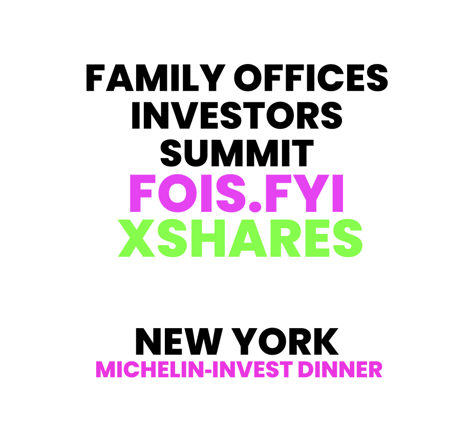 🇺🇸 Michelin‑Invest Dinner "Pre-IPO"🥂🕯 Family Offices Investors Summit 📍NYC📍Aug 13-14 🇺🇸