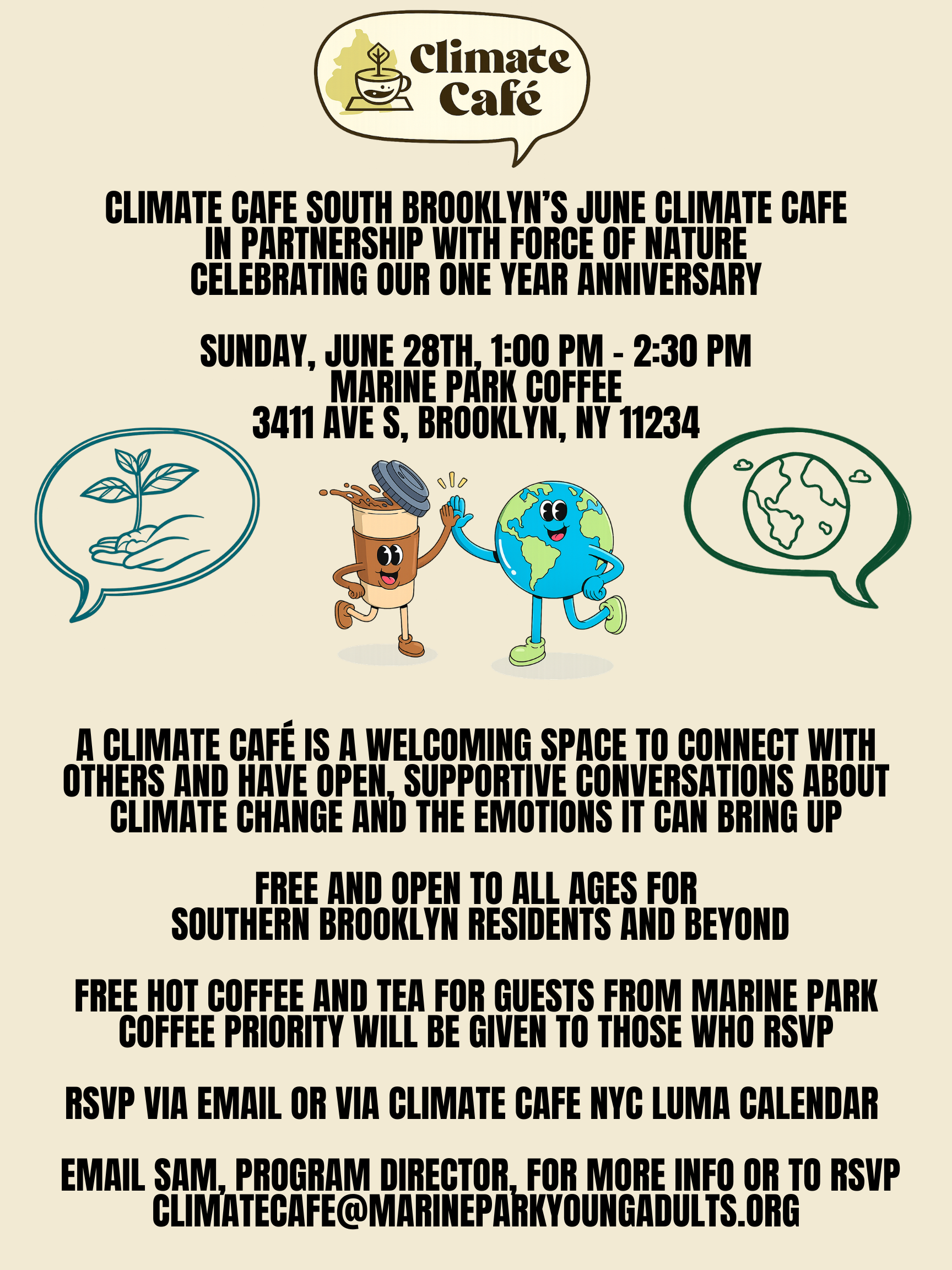 Cover art for #June Climate Cafe by Climate Cafe South Brooklyn — Marine Park Coffee