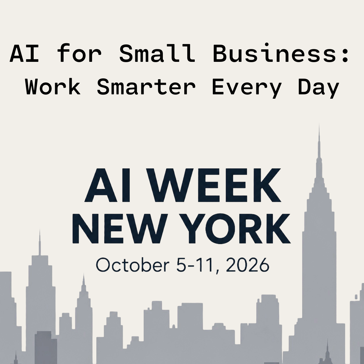 AI для малого бізнесу: Працюйте розумніше щодня - #AIWeekNY