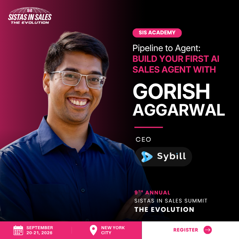 SIS Academy · Pipeline do Agenta: Zbuduj swojego pierwszego agenta sprzedaży AI · z Gorish Aggarwal