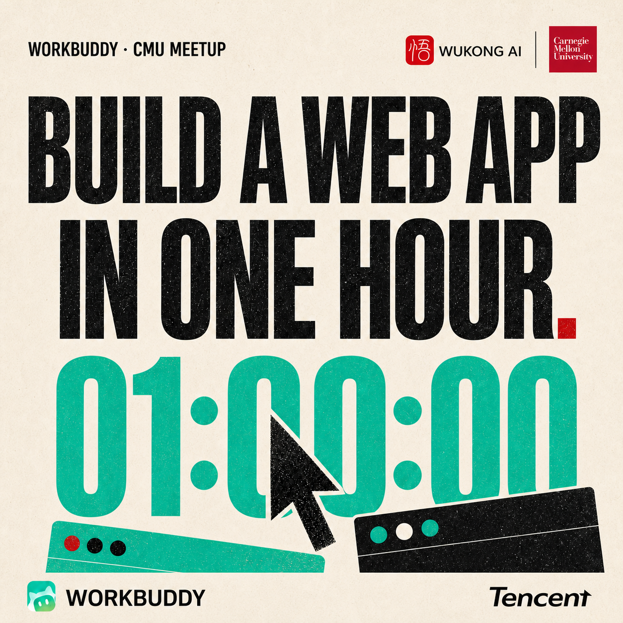 Workbuddy × CMU Build Night: Build a Web App in One Hour