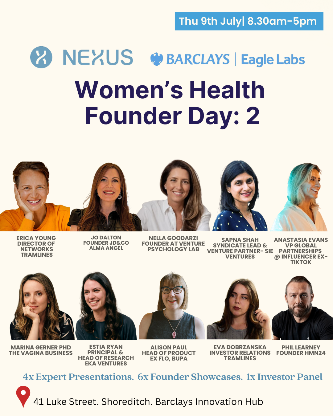 Women's Health Founders Day 2. The Nexus Collective Kick Off Day 2