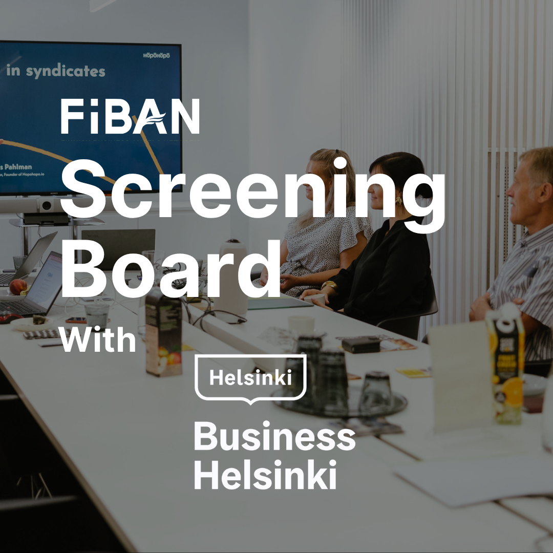 FiBAN special edition Screening Board with Business Helsinki: Funding Readiness Bootcamp