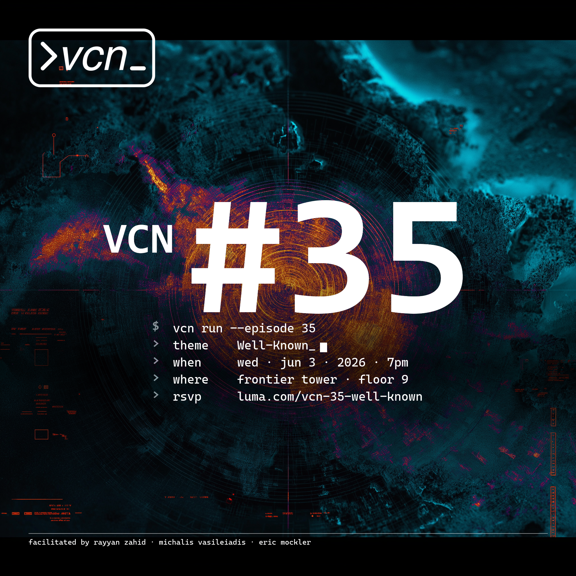 Cover art for #VCN #35: Well-Known — Make Your Site Discoverable by Agents — Frontier Tower @ 9th Floor Annex 995 Market Street, San Francisco