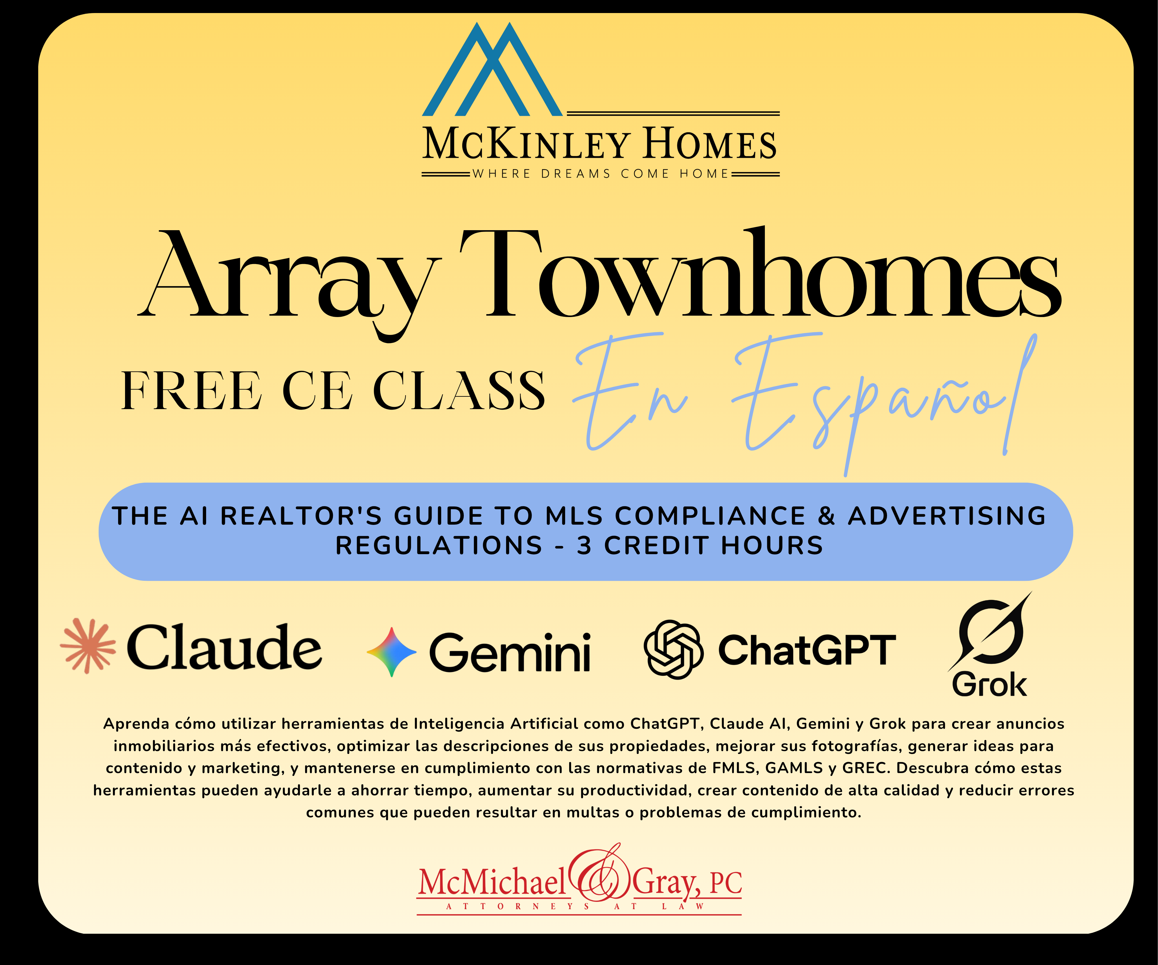 Spanish CE Class - The AI Realtor's Guide to MLS Compliance & Advertising Regulations
