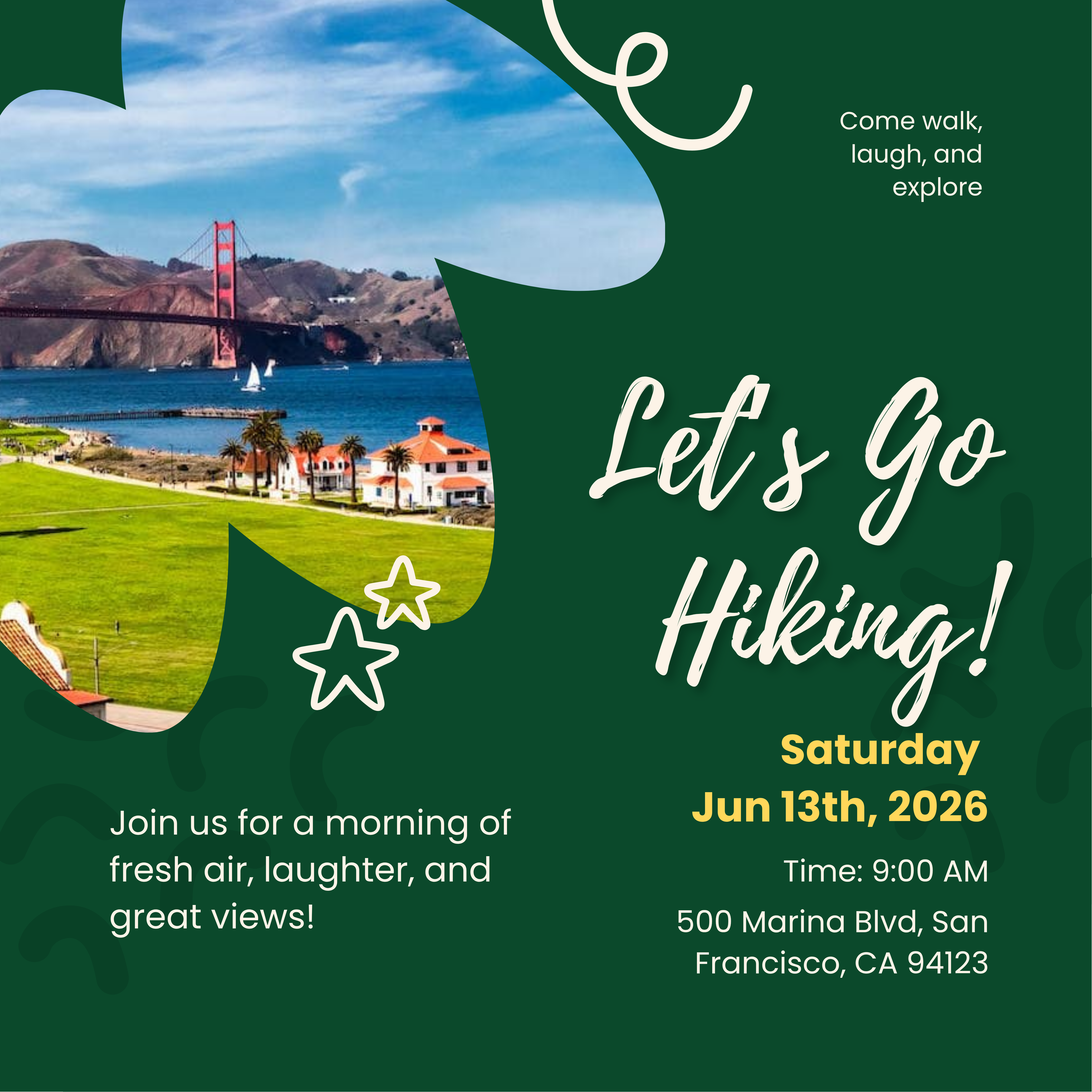 Cover art for #Sisters Female Founders Hike at Crissy Field — 500 Marina Blvd