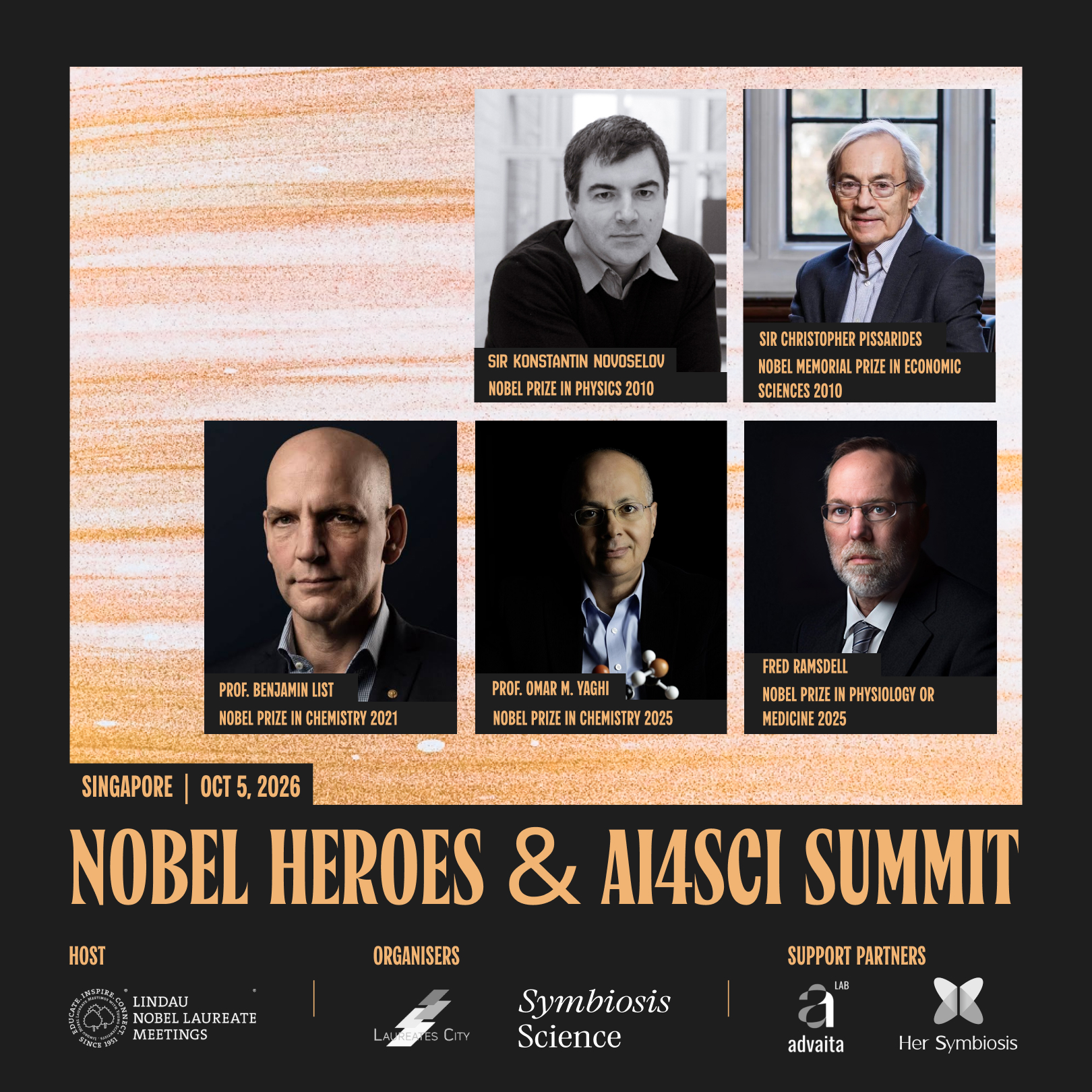 Day One (Public) | Nobel Heroes & AI4SCI Summit Singapore 2026 · NTU