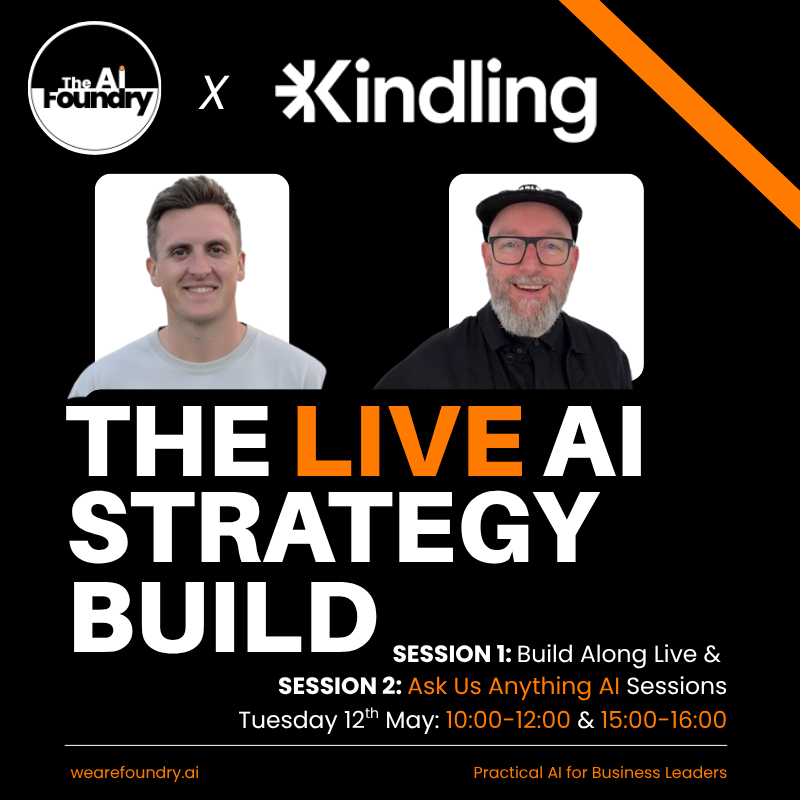 The Live AI Strategy Build: watch us build one, learn how to build yours