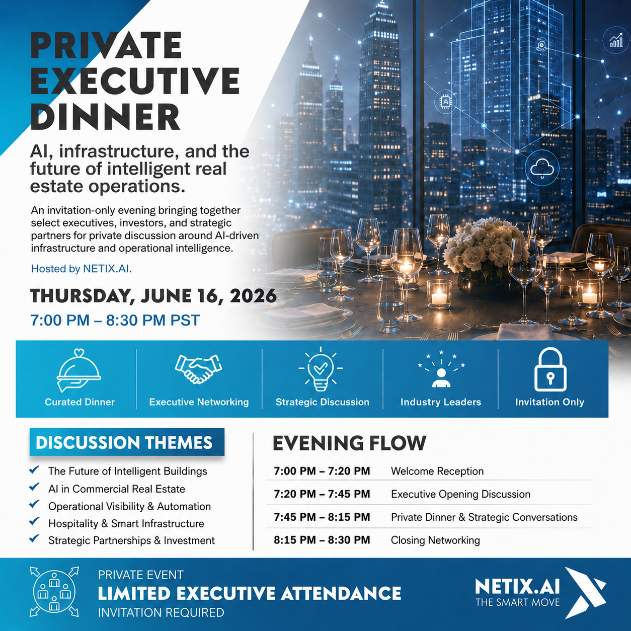 Cover art for #Private Executive Dinner: AI & Intelligent Buildings — 219 O'Farrell St