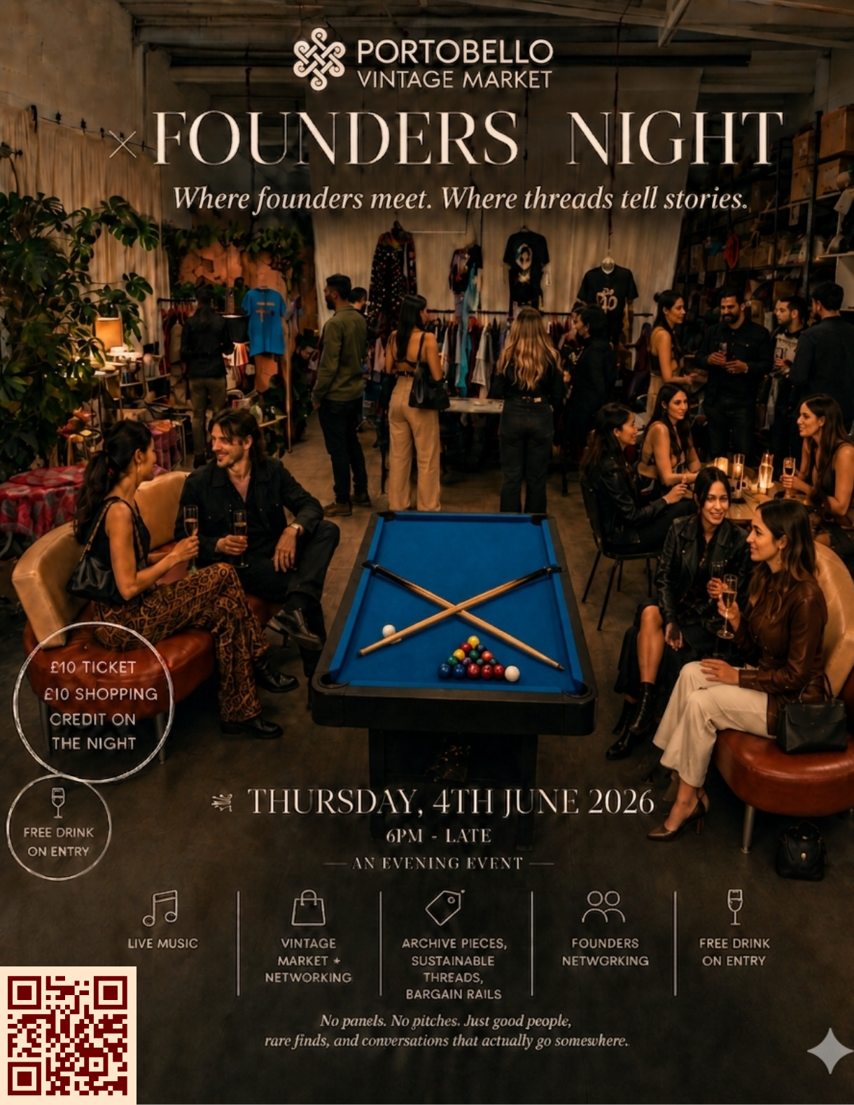 Cover art for #PORTOBELLO VINTAGE MARKET × FOUNDERS NIGHT (4th June) — Wembley, United Kingdom