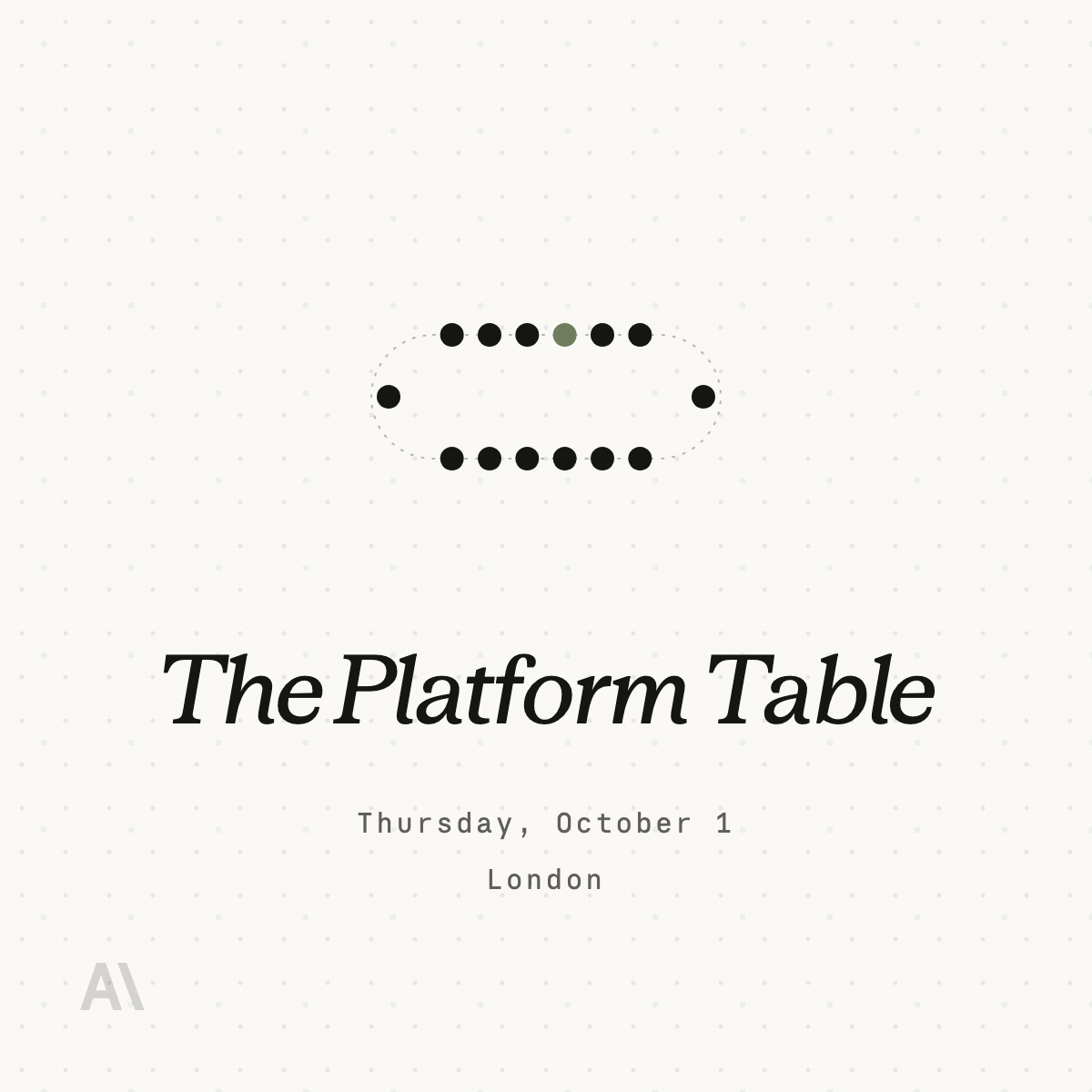 The Platform Table // LDN.1