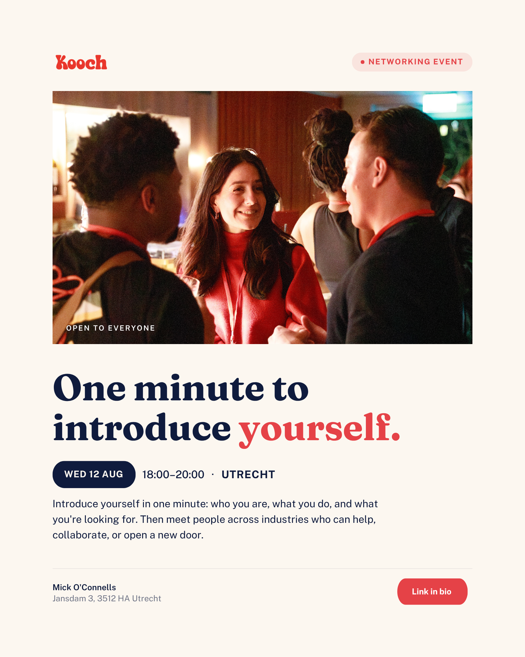 Networking event | Pitch yourself