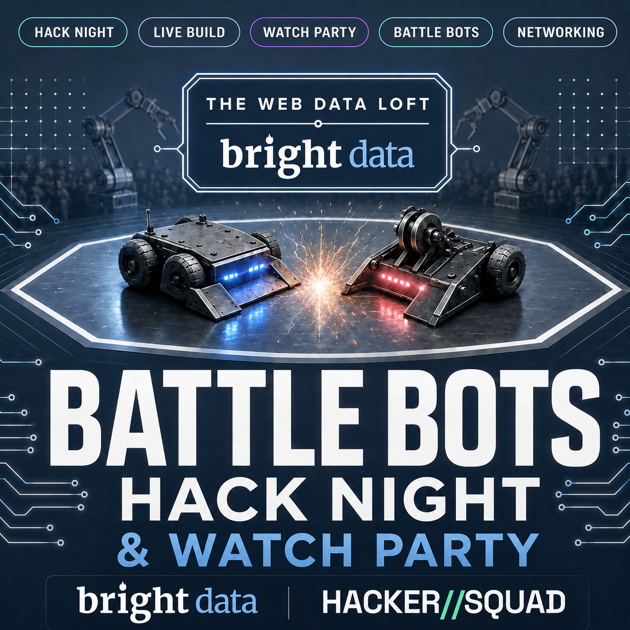 Battle Bots Hack Night & Watch Party (w/ OpenAI Codex)