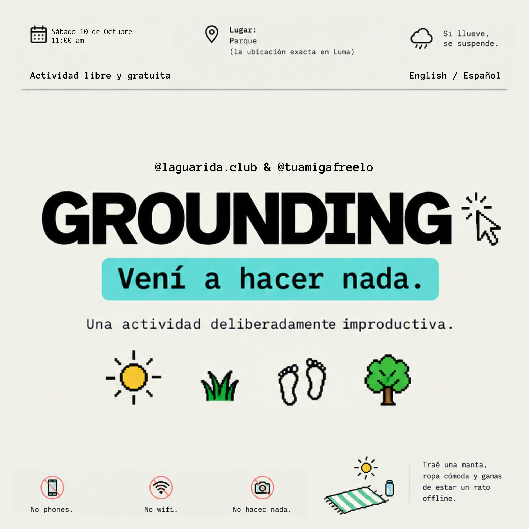 GROUNDING 🌻 בואו לעשות כלום
