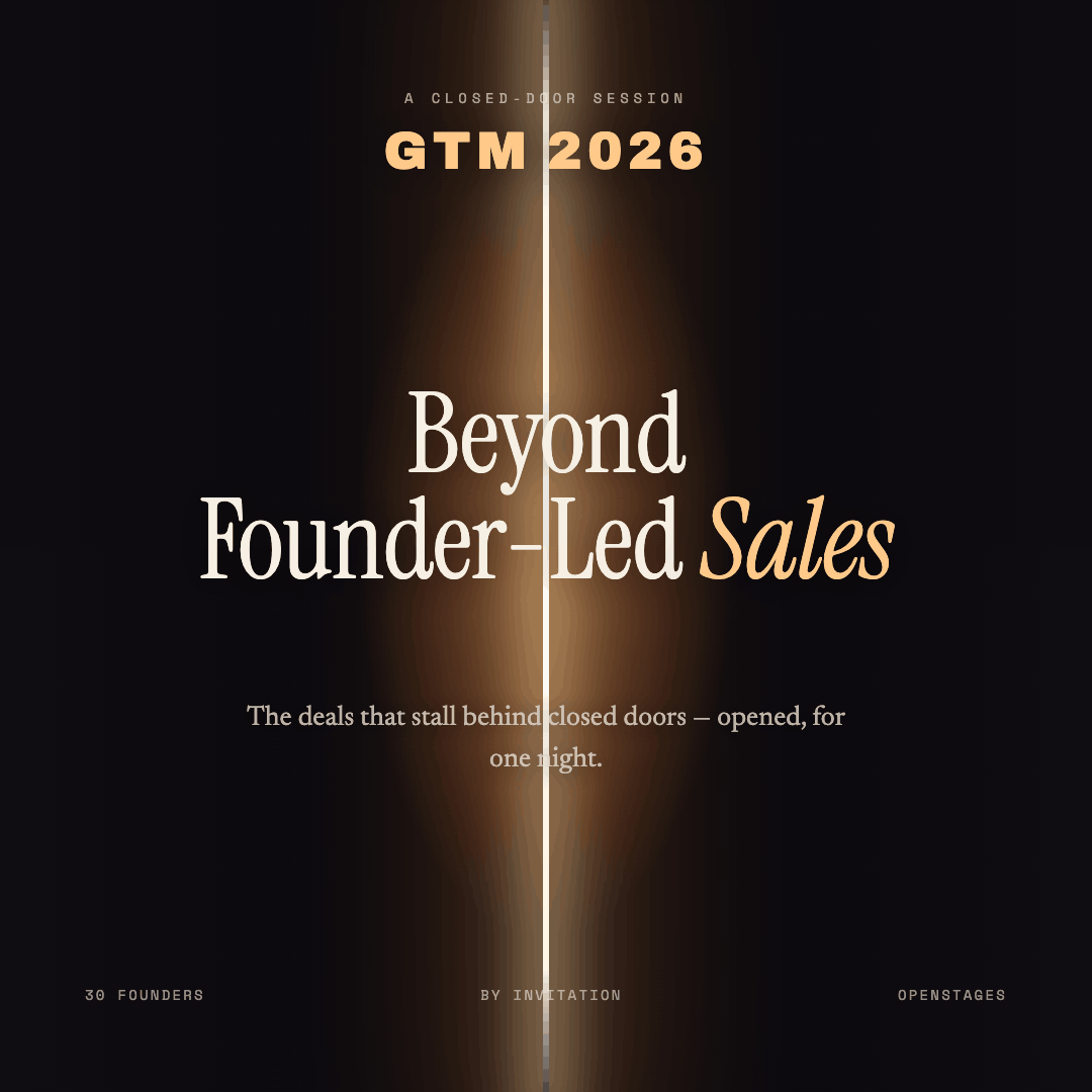 Beyond Founder-Led Sales: A Closed-Door GTM Session