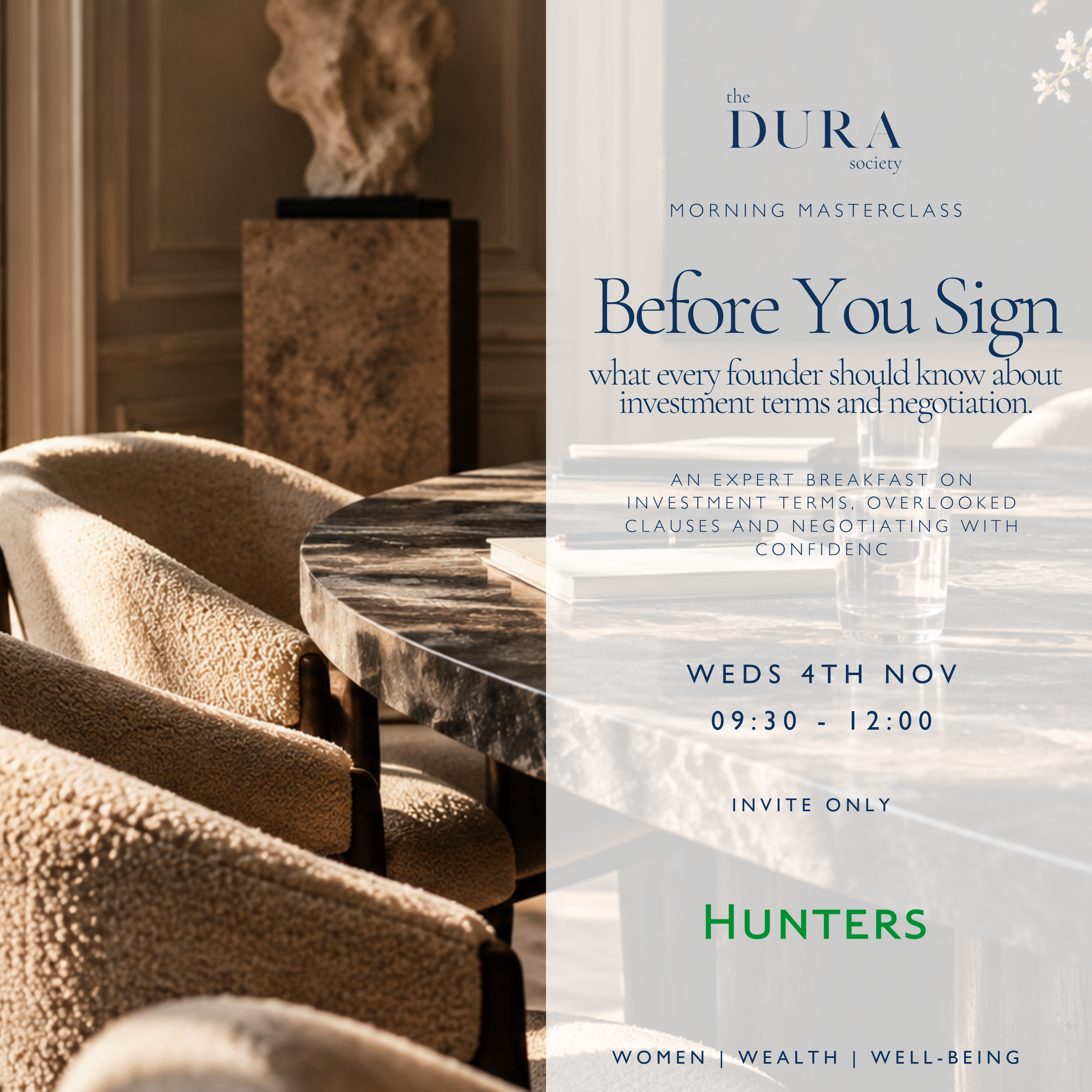 Morning Masterclass | Before You Sign - What every founder should know about investment terms and negotiation
