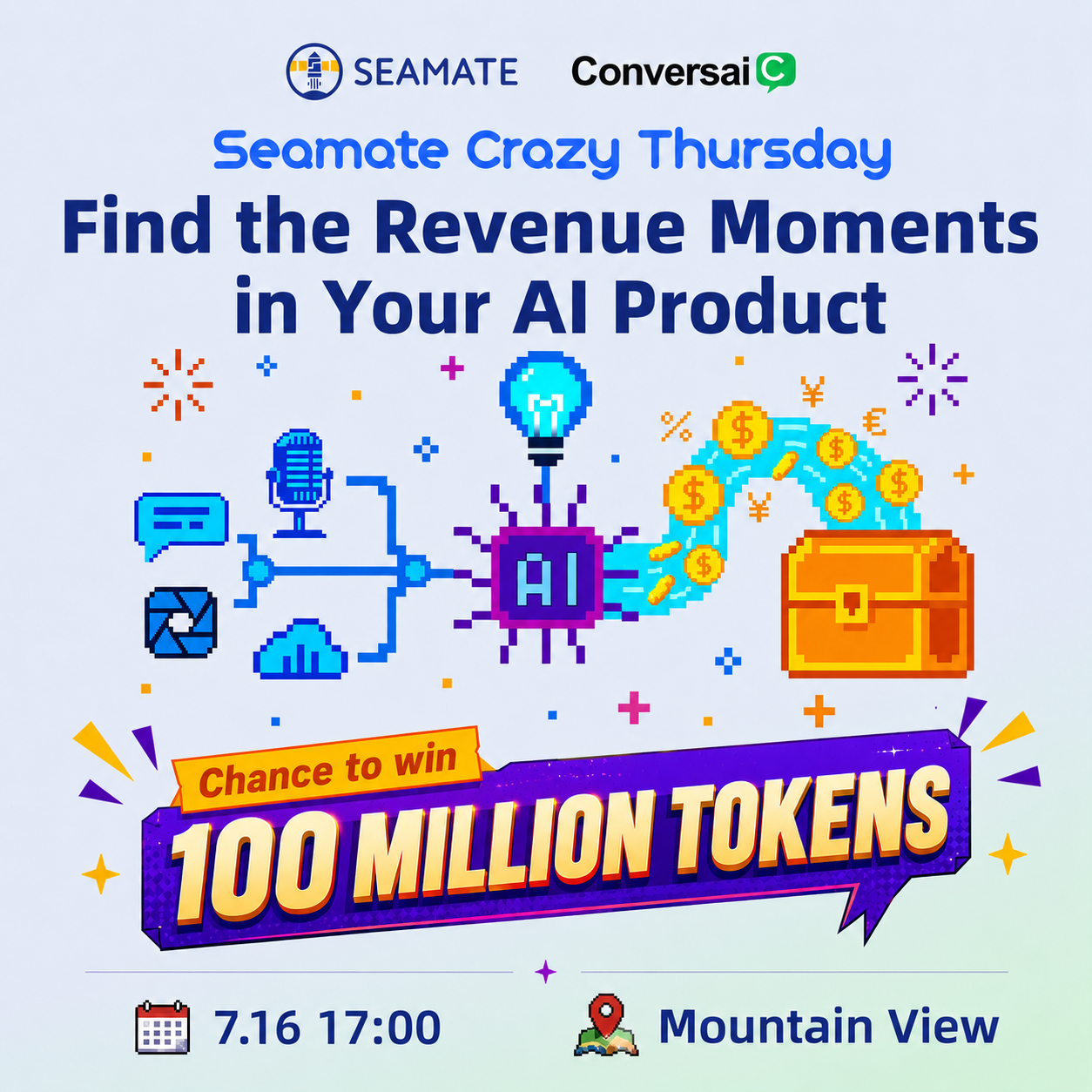 Find the Revenue Moments in Your AI Product🍗🍺Seamate Crazy Thursday