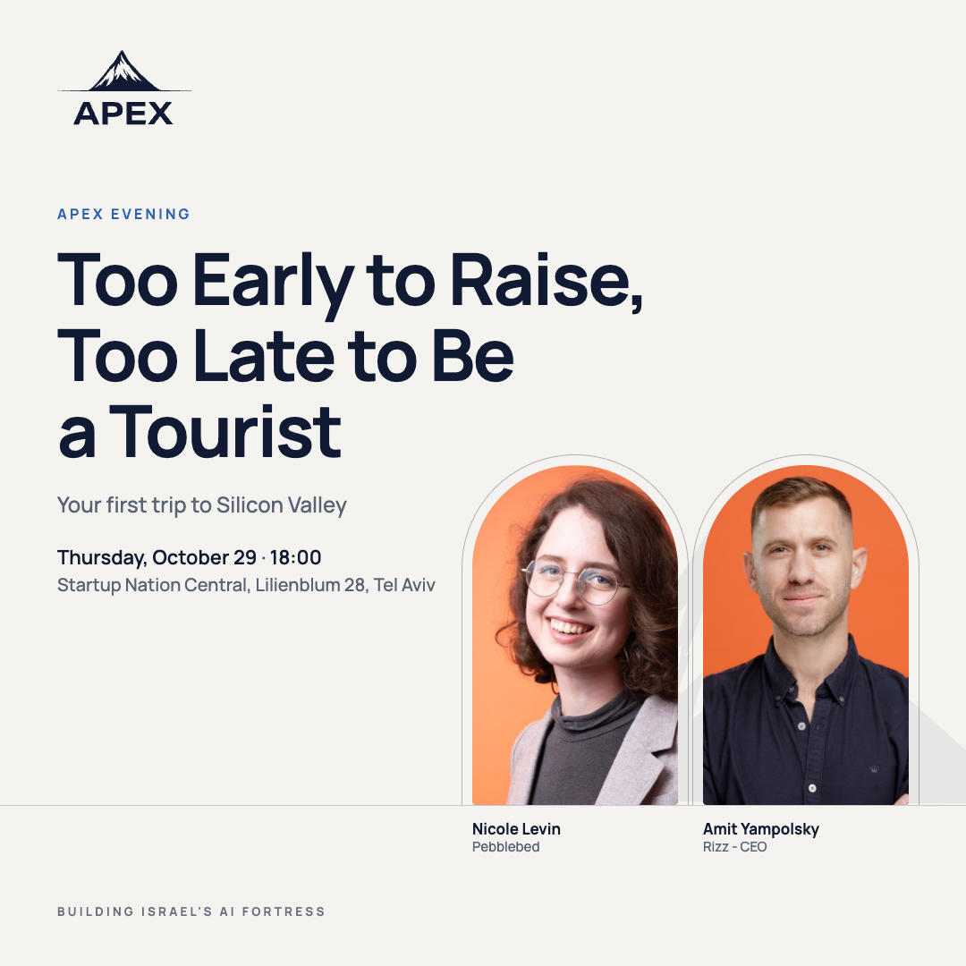 Too Early to Raise, Too Late to Be a Tourist: Your First Trip to Silicon Valley, with Nicole Levin (Pebblebed) and Amit Yampolsky (Rizz)