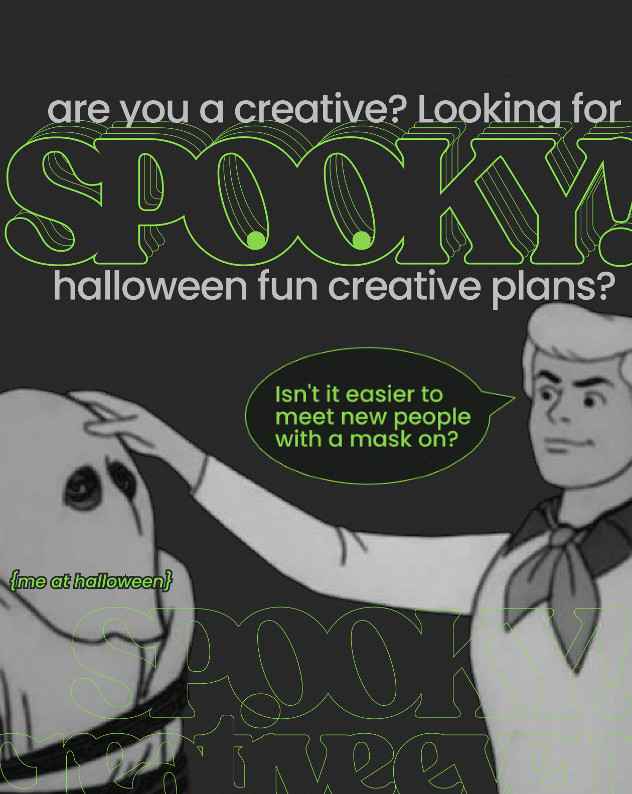 Halloween Creative's Party: NO FACES, JUST VIBES. PUT YOUR MASK ON!