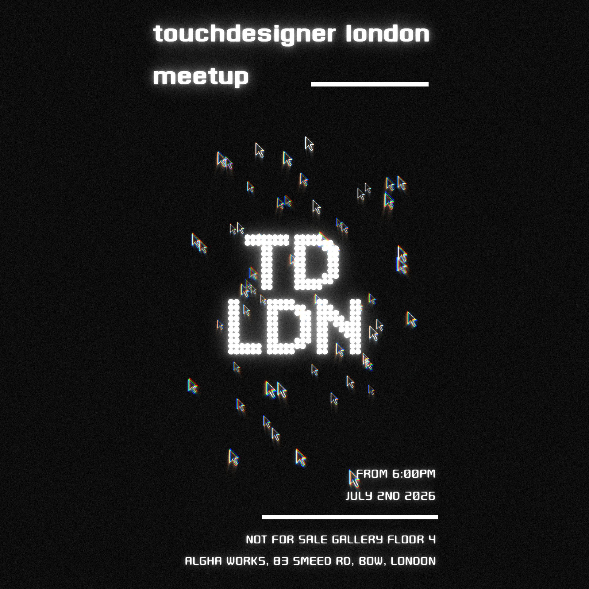 Cover art for #TouchDesigner LDN Vol 2 — Not For Sale Gallery
