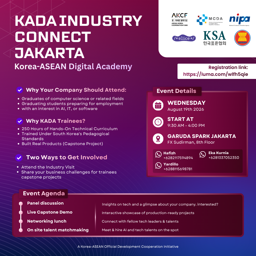 KADA Industry Connect Jakarta [Korea-ASEAN Digital Academy]