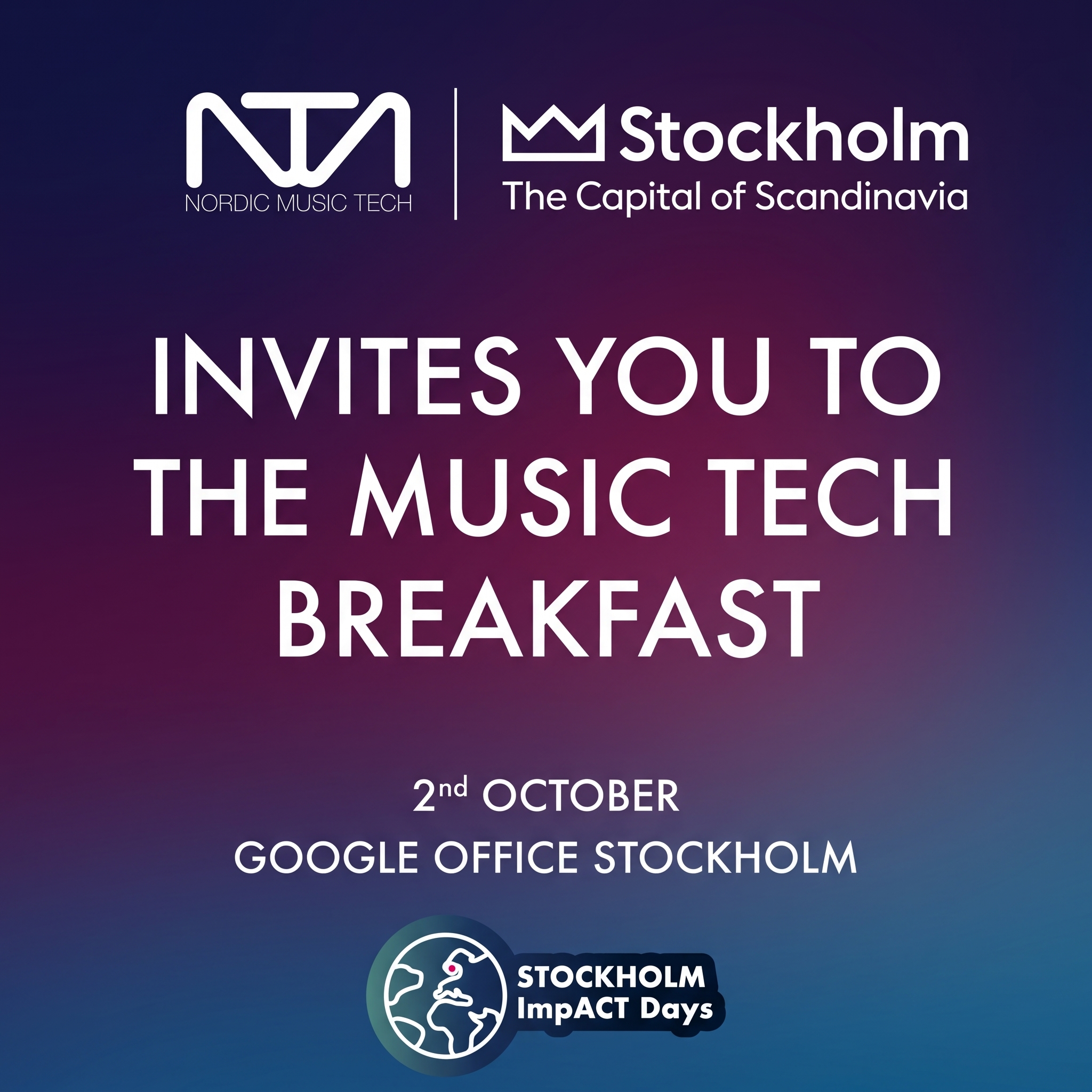 NMT & SBR запрошують вас на Music Tech Breakfast