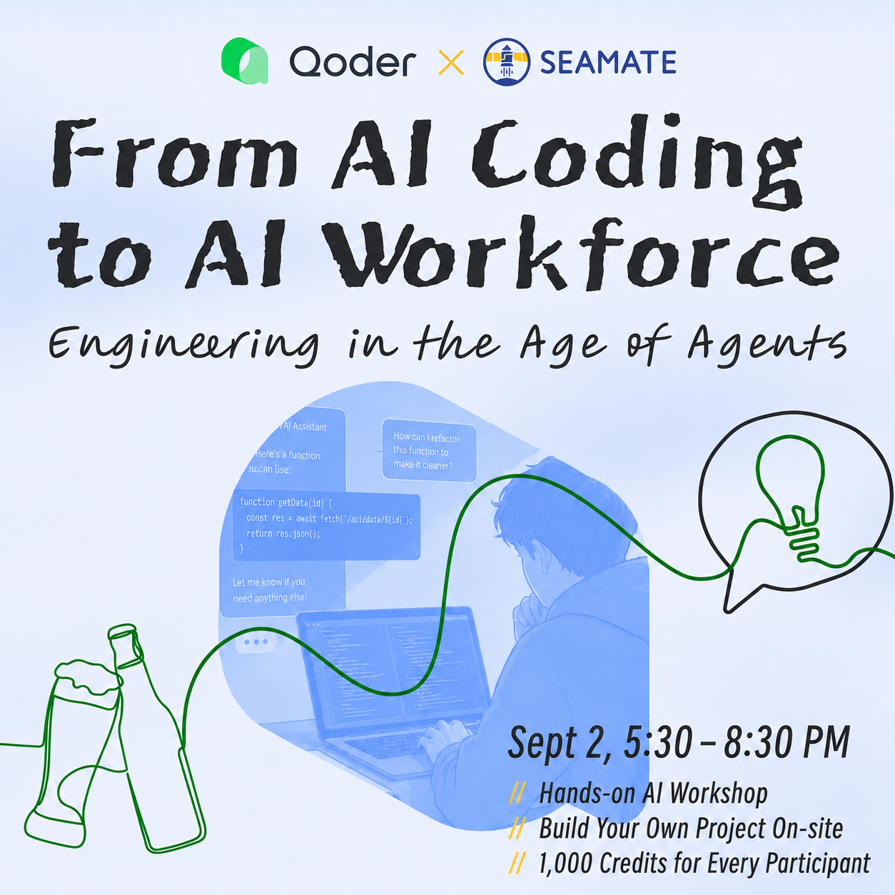 From AI Coding to AI Workforce — Build Live, Get Free Credits