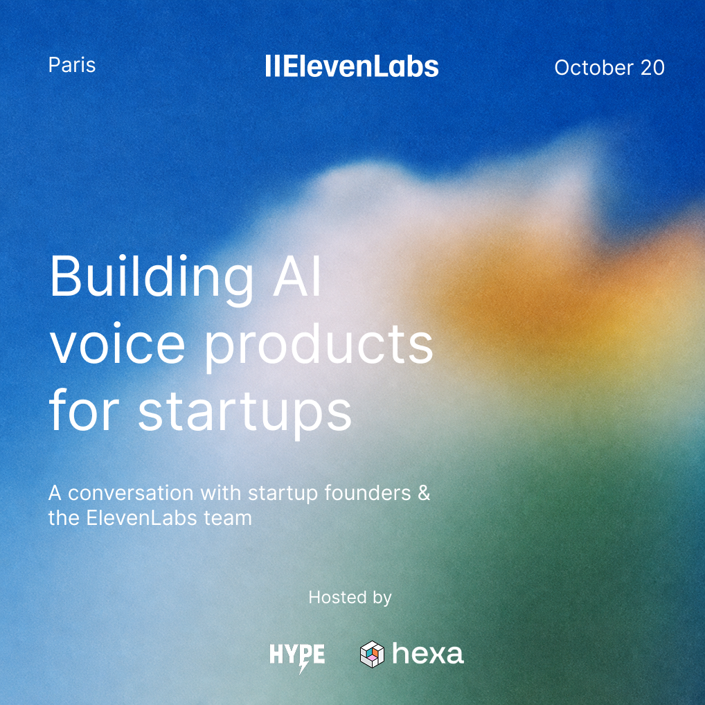 ElevenLabs Startup Meetup Paris