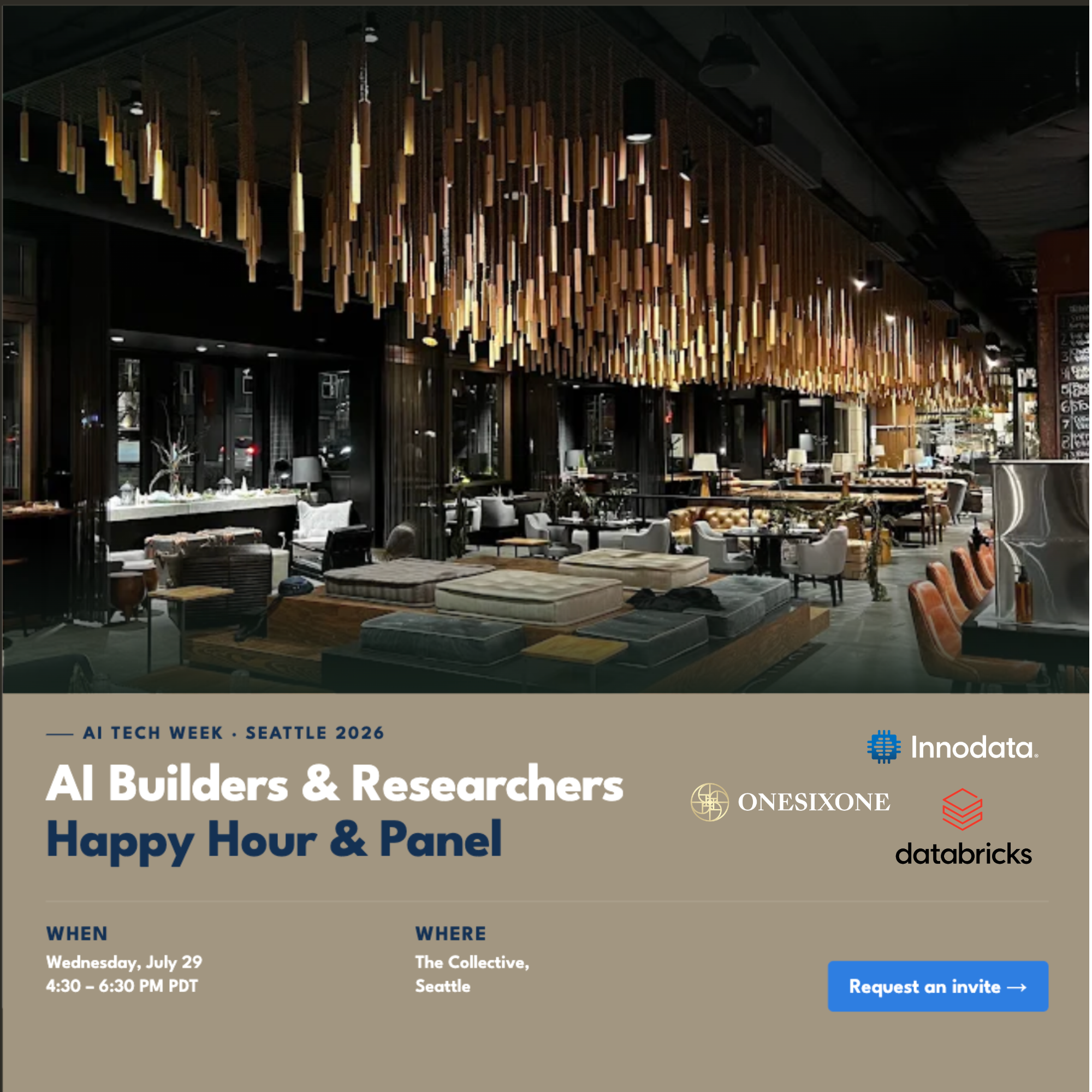 AI Builders & Researchers Happy Hour & Panel - "Kunst & Wetenschap van Post-Training" - Seattle (SLU)