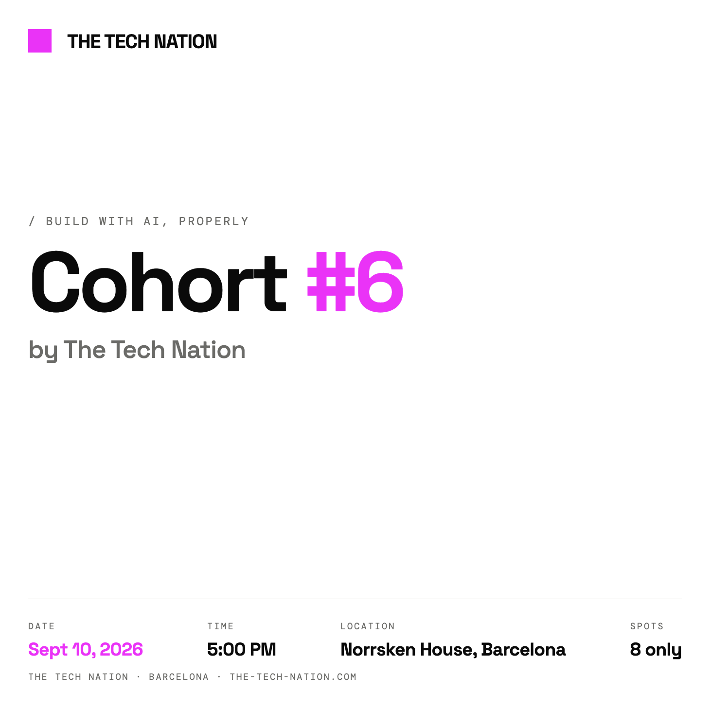 COHORTE #6 de THE TECH NATION