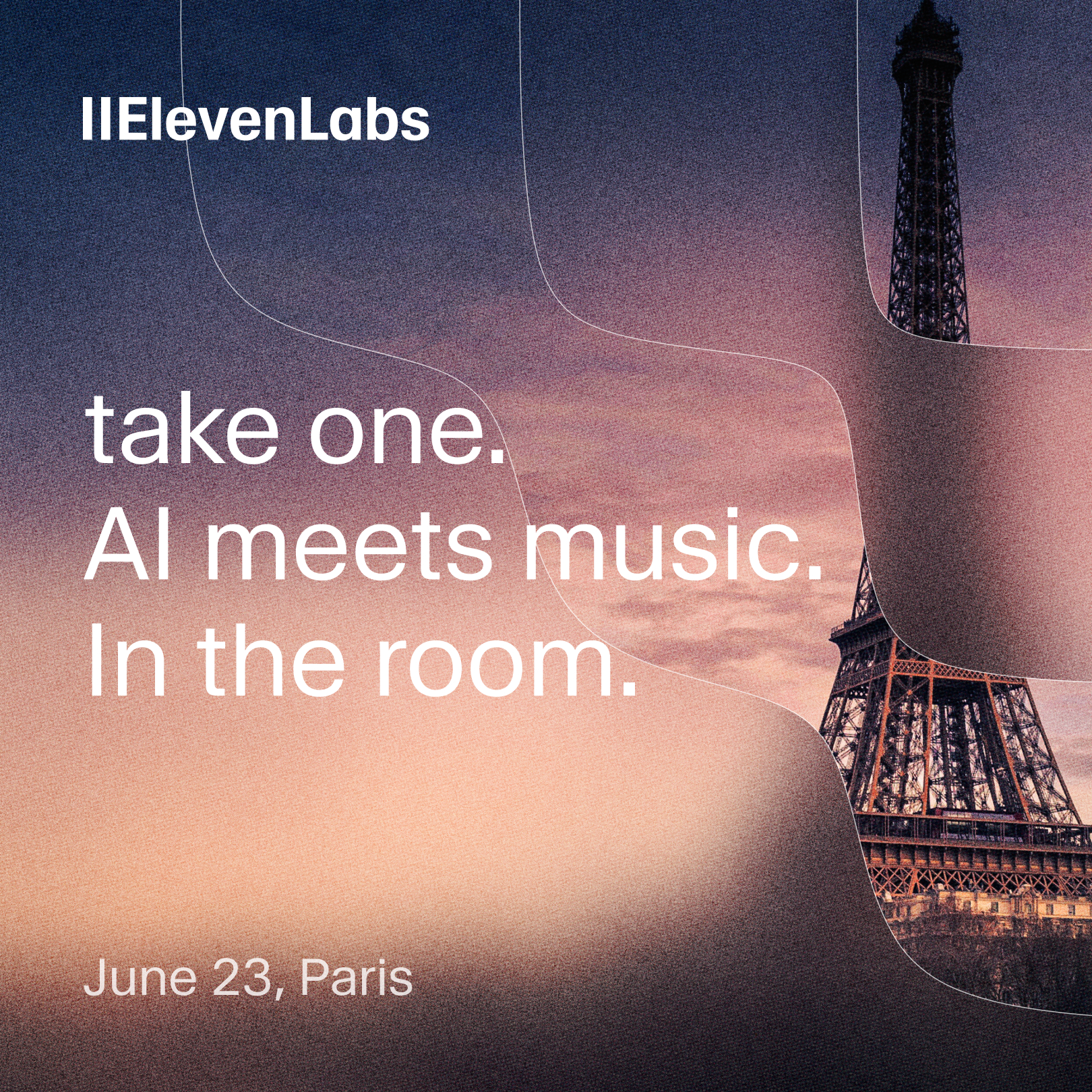 take one. AI meets music. In the room.
