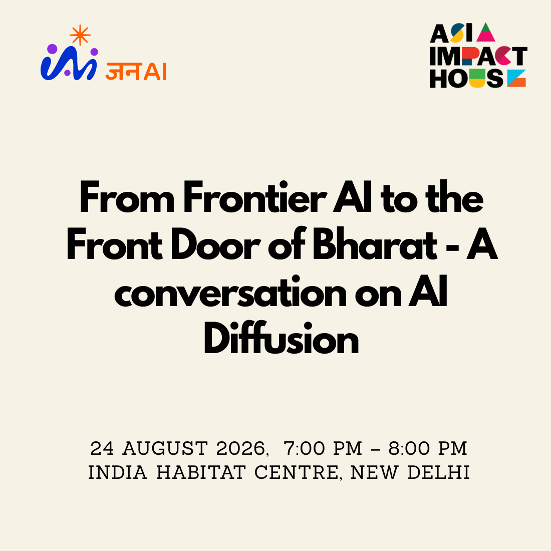 From Frontier AI to the Front Door of Bharat - A conversation on AI Diffusion