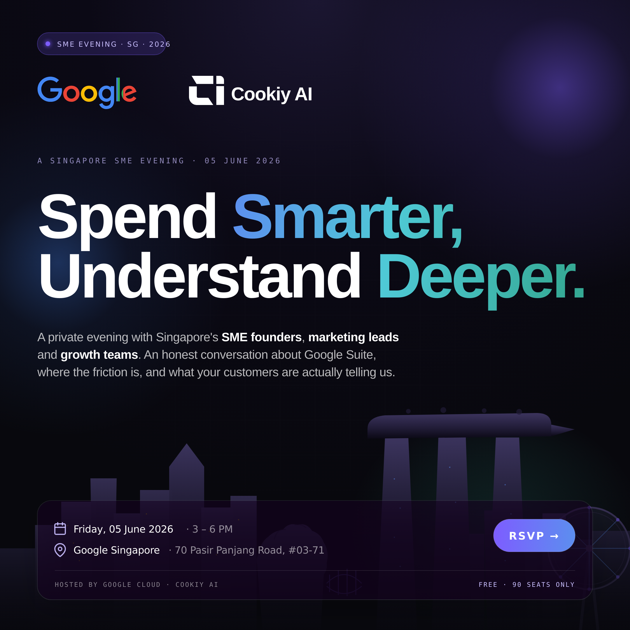 Cover art for #Google Cloud × Cookiy AI : A Singapore SME Evening — Google Singapore