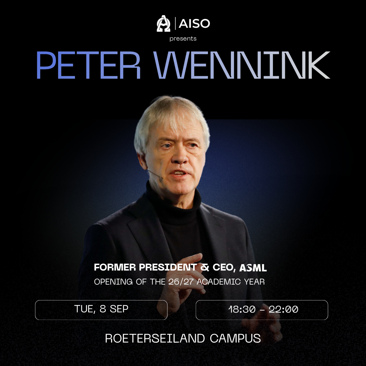 Peter Wennink (former CEO of ASML) - Panel Discussion on "The Role of Education in a Time of Rapid AI Change" | AISO Opening Night 2026/27