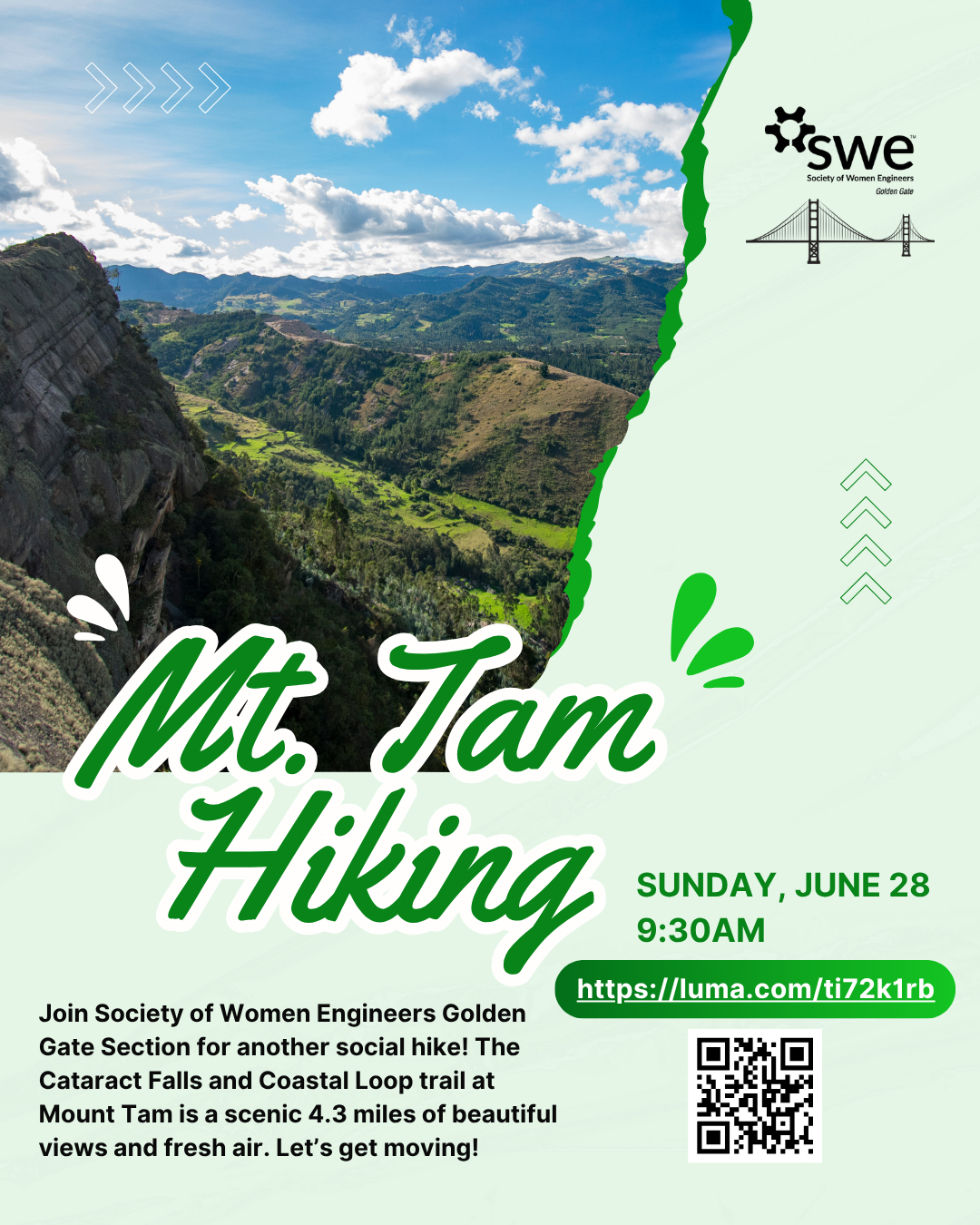 Cover art for #Hike with SWE GGS @ Mt. Tam — Rock Springs Trailhead