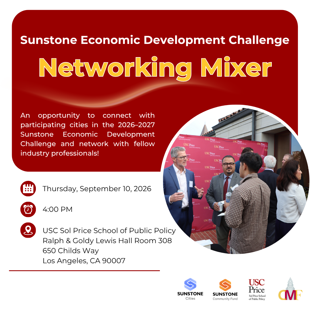 2026-27 Sunstone Economic Development Challenge @ USC Price: Networking Mixer