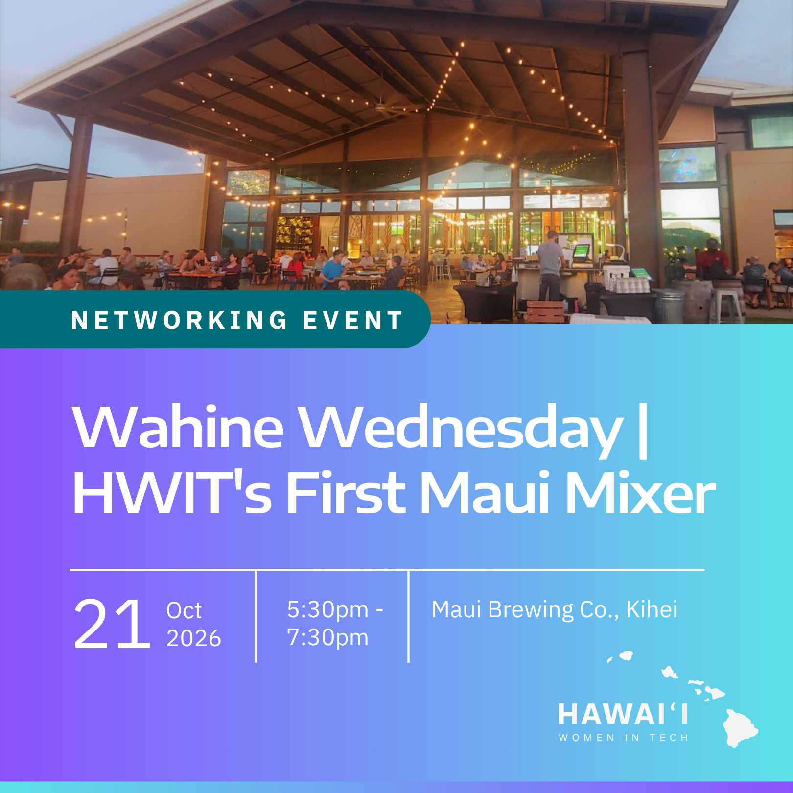 Wahine Wednesday | HWIT's First Maui Mixer
