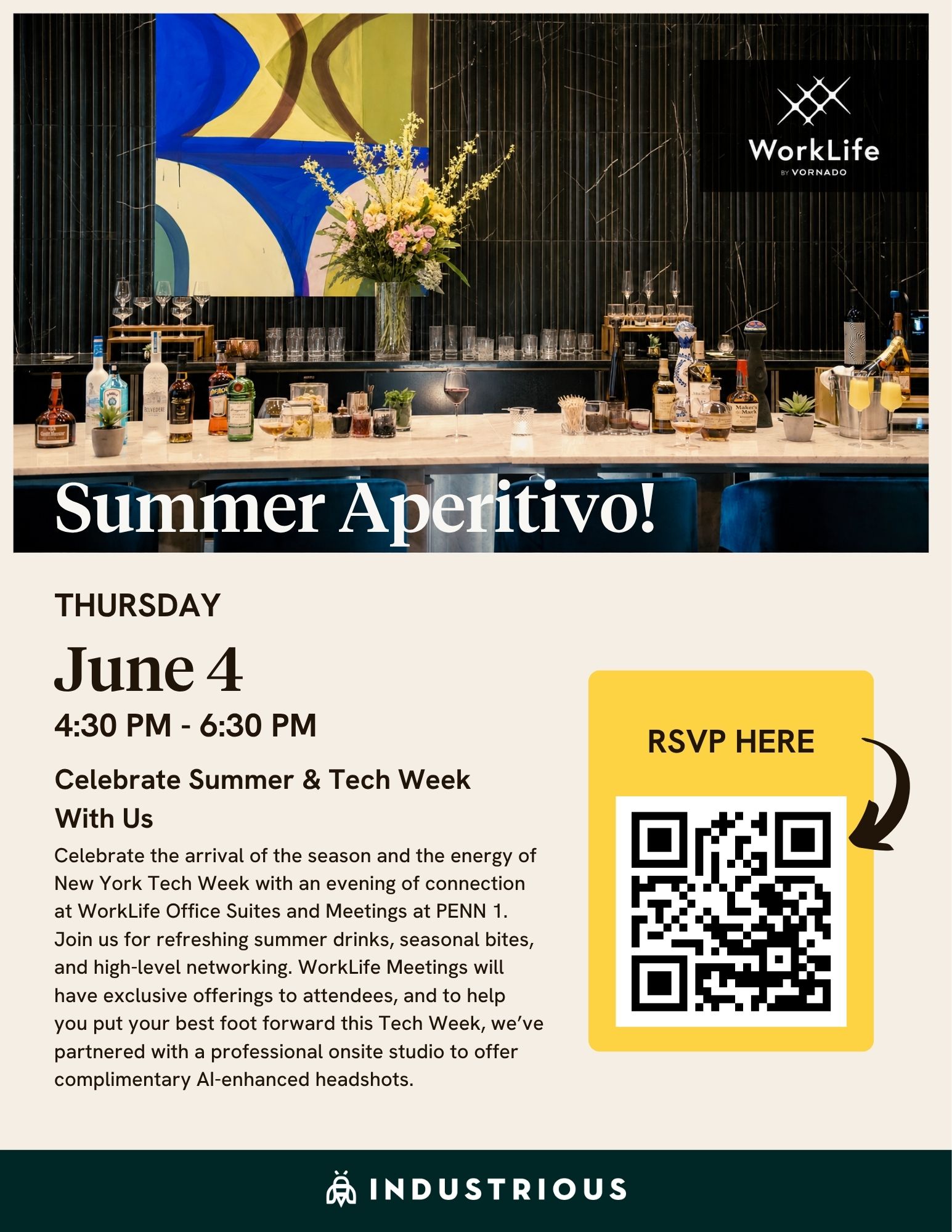 Cover art for #Summer Aperitivo At WorkLife — WorkLife Meetings & Conference Space at PENN 1