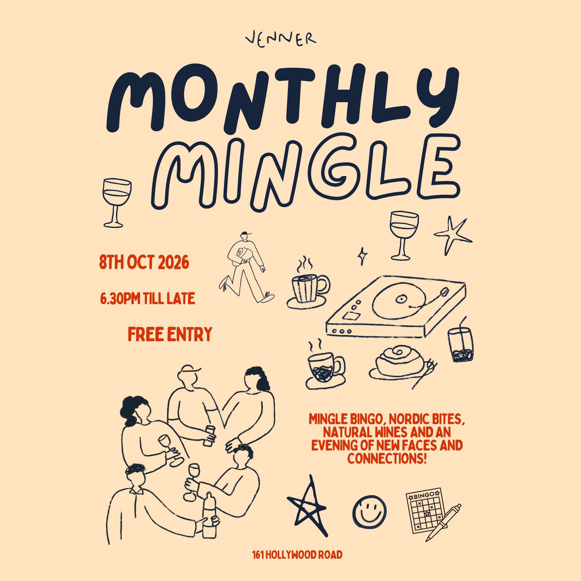venner: monthly mingle october