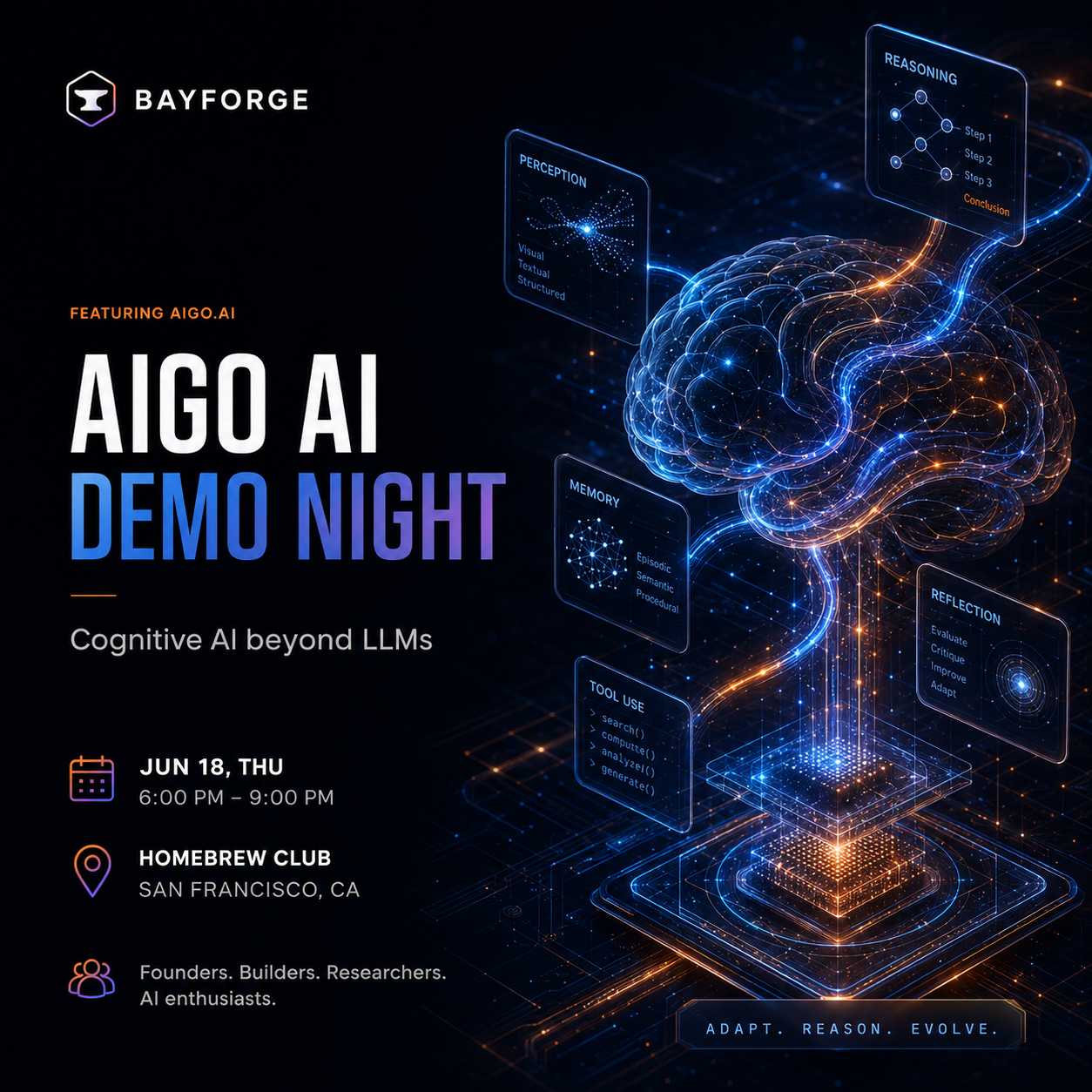 Cover art for #AIGO AI Demo Night — Homebrew Club