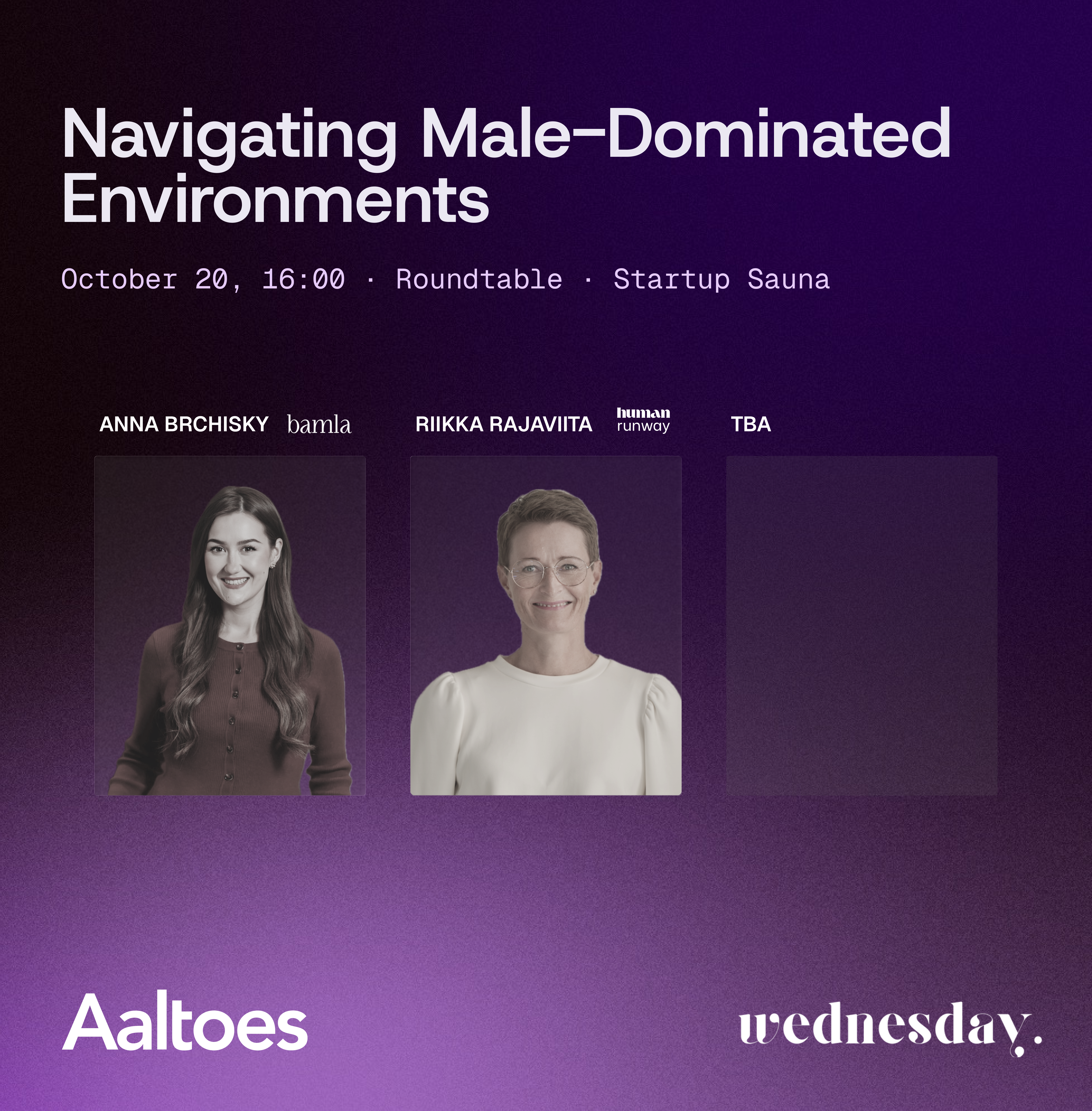 Navigating Male-Dominated Environments: Roundtable